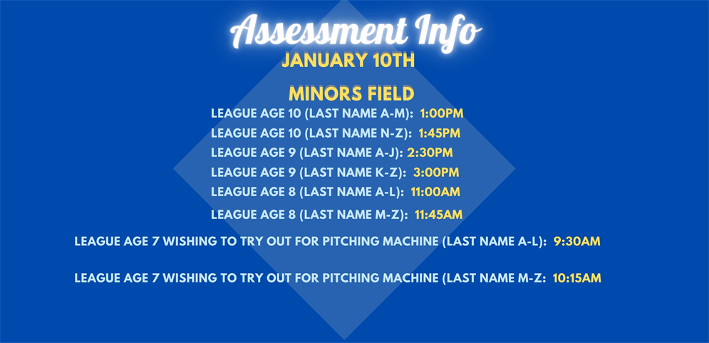 Assessment Information Now Available 